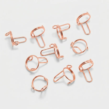 Anneaux à ongles ajustables — Lot de 10